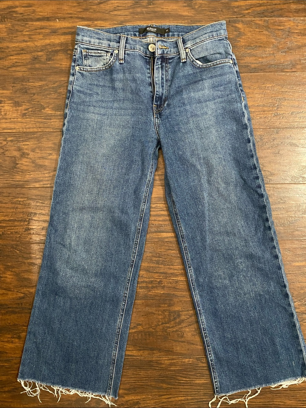Hudson Jeans Rosie Straight-Leg Denim in Faded Blue